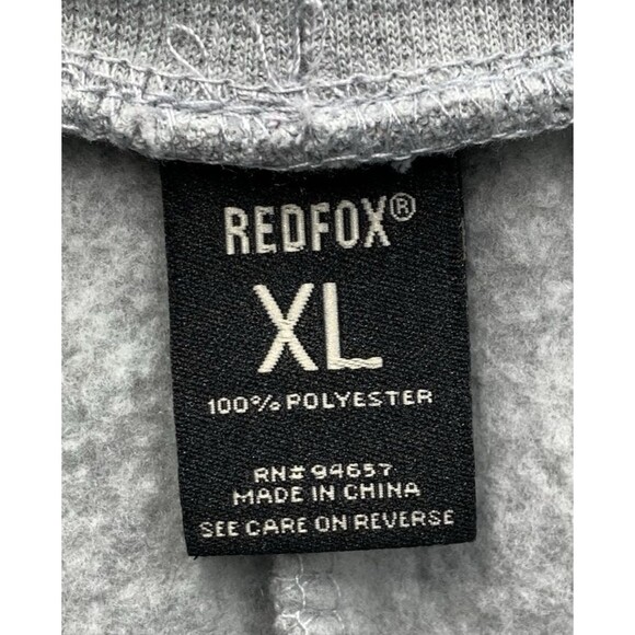 Redfox Mens Fleece Jogger Sweatpants Double Knee Zip Tapered Biker Gray  Size XL - Picture 2 of 11